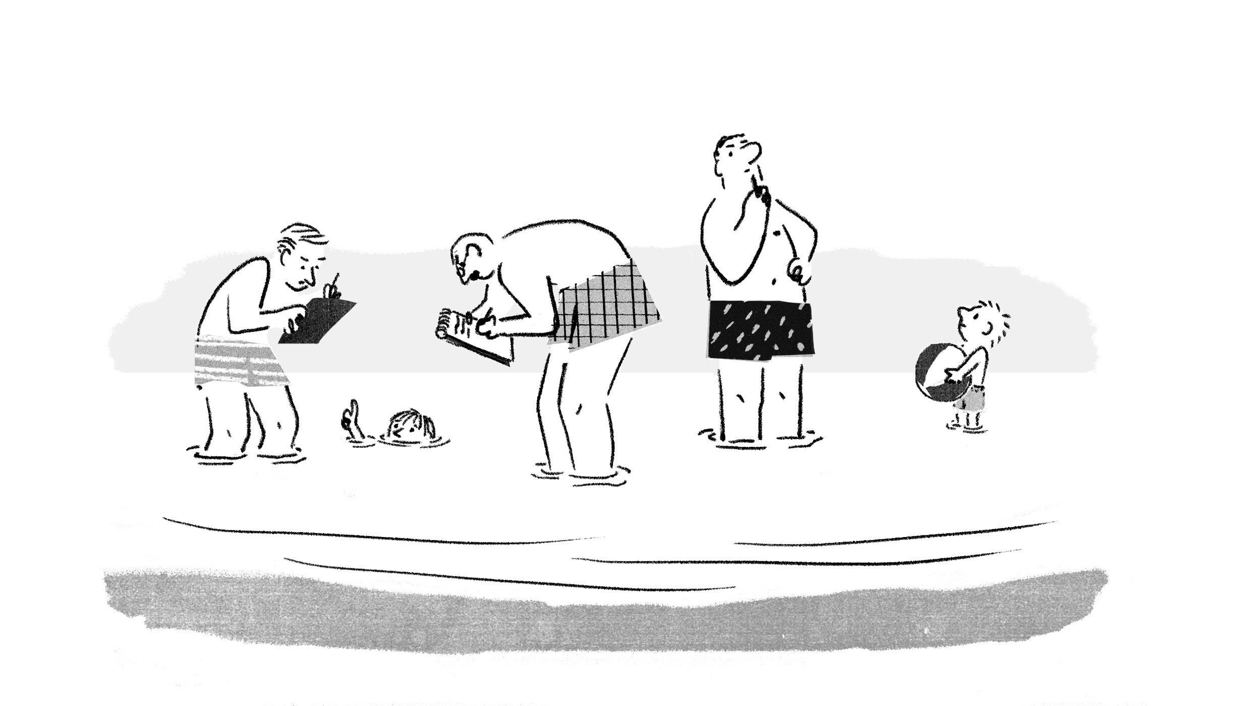Scientist on vacation.